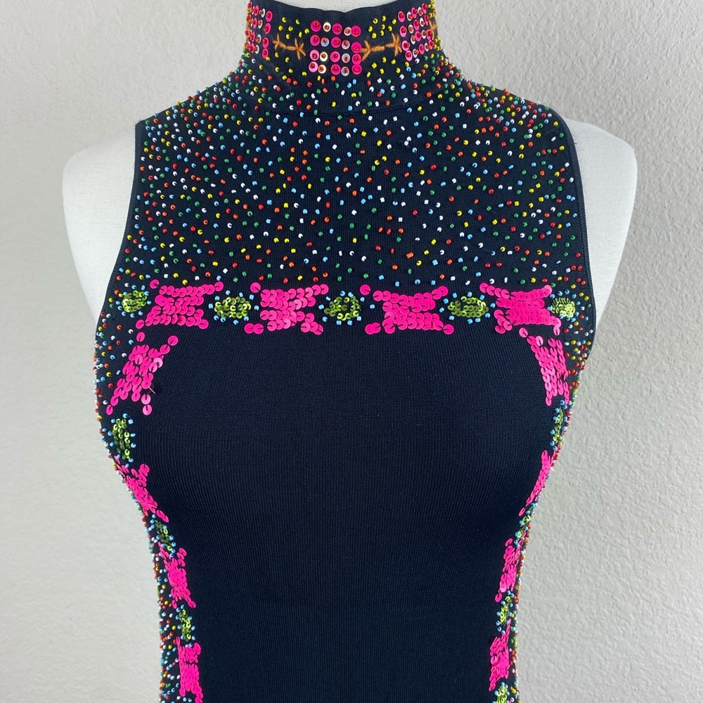 Etincelle Couture Beaded/Sequin Top - Picture 2 of 10